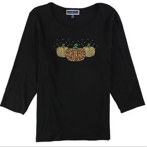 Karen Scott Autumn Harvest Pumpkin shirt